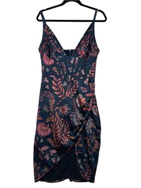 averie draped midi dress Averie